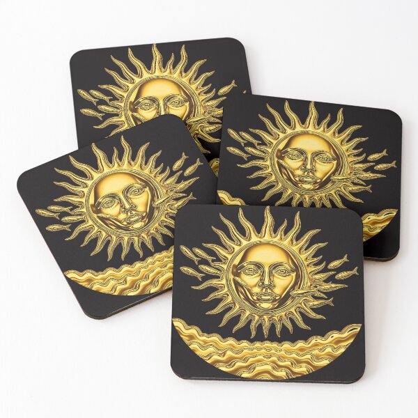 Item preview, Golden Sun Emblem – Celestial Metallic Design designed and sold by RShirleyFineArt.