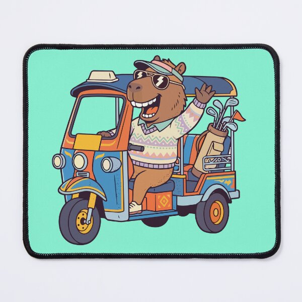 Item preview, Capybara TukTuk Golfer designed and sold by Kenneth Shinabery.