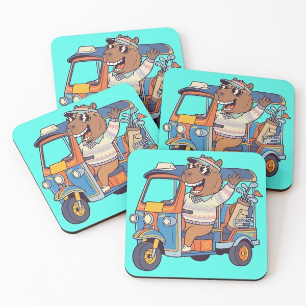 Item preview, Capybara TukTuk Golfer designed and sold by Kenneth Shinabery.