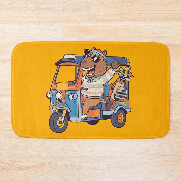 Item preview, Capybara TukTuk Golfer designed and sold by Kenneth Shinabery.