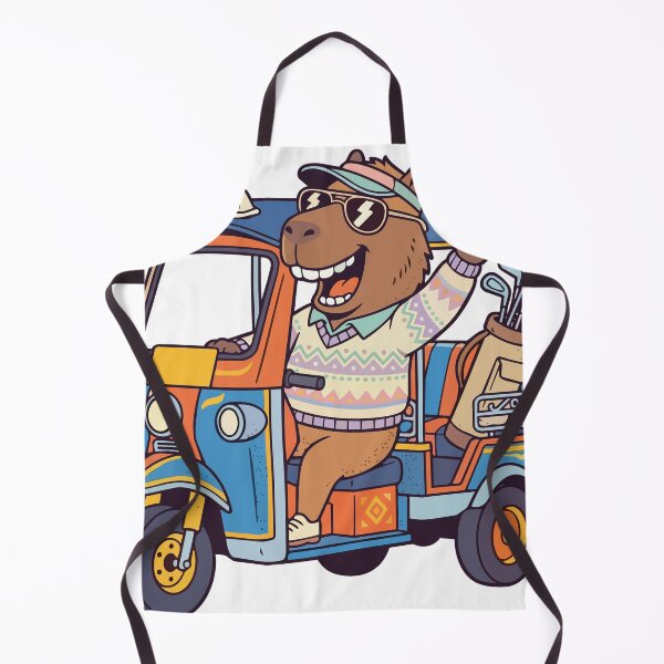 Item preview, Capybara TukTuk Golfer designed and sold by Kenneth Shinabery.