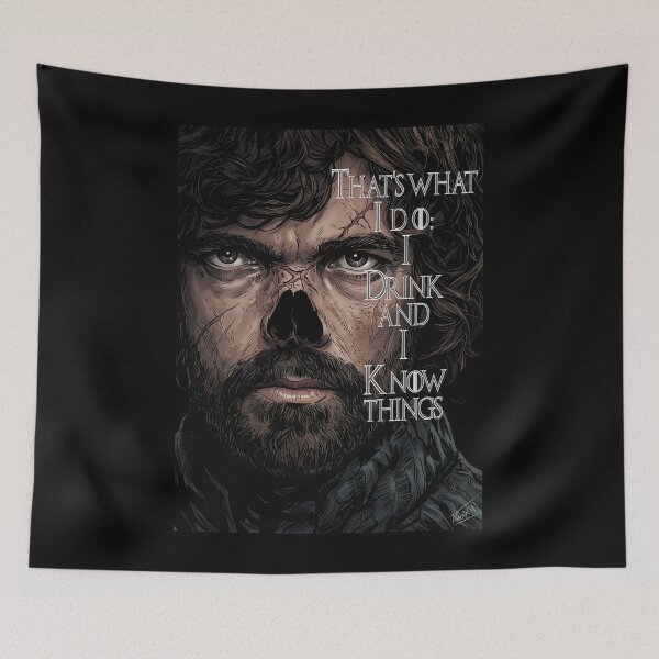 Item preview, The Wit of Westeros - Tyrion Lannister Portrait designed and sold by mongeekshirts.