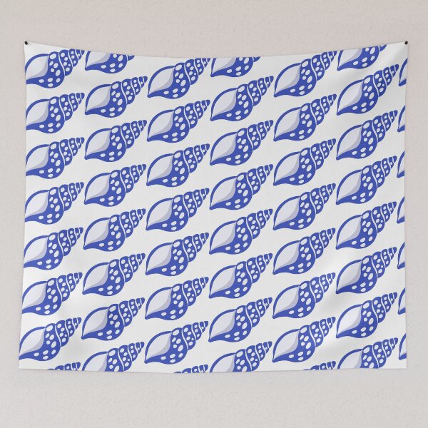 Item preview, Vibrant Blue Seashell Illustration designed and sold by BetweenForms.