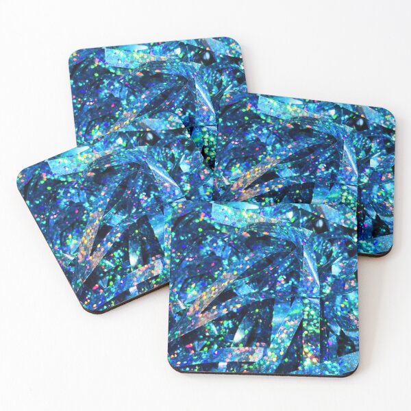 Item preview, Cyan olographic texture of ribbons designed and sold by di-Vera-Rosati.