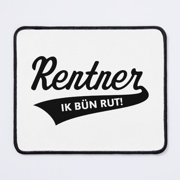 Item preview, Pensioners – Ik Bün Rut! (Low German / Plattdüütsch / Black) designed and sold by Roderix.