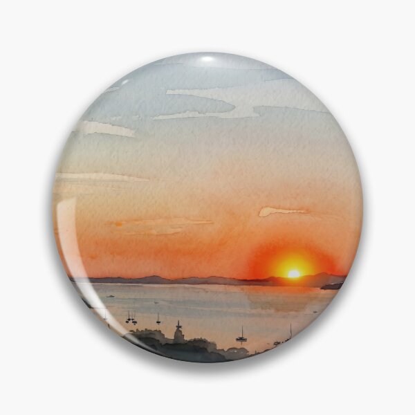 Item preview, Sunset Over the Mediterranean in Var  designed and sold by M.ALK.Watercolor.