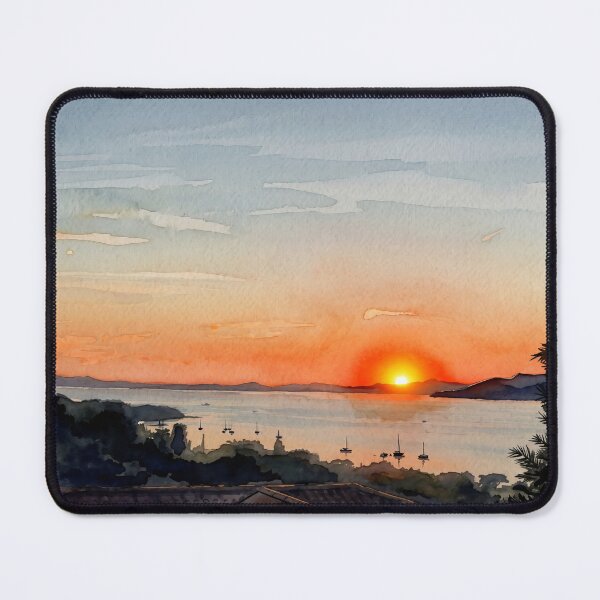 Item preview, Sunset Over the Mediterranean in Var designed and sold by M.ALK.Watercolor.