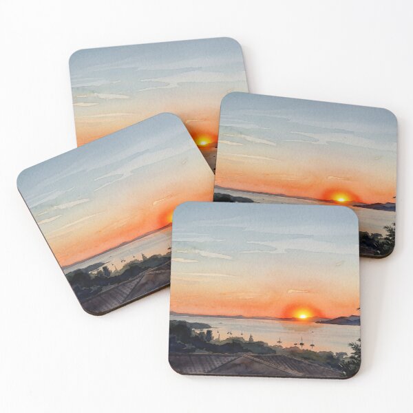 Item preview, Sunset Over the Mediterranean in Var  designed and sold by M.ALK.Watercolor.