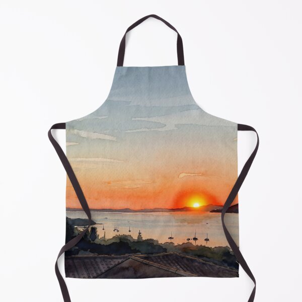 Item preview, Sunset Over the Mediterranean in Var  designed and sold by M.ALK.Watercolor.