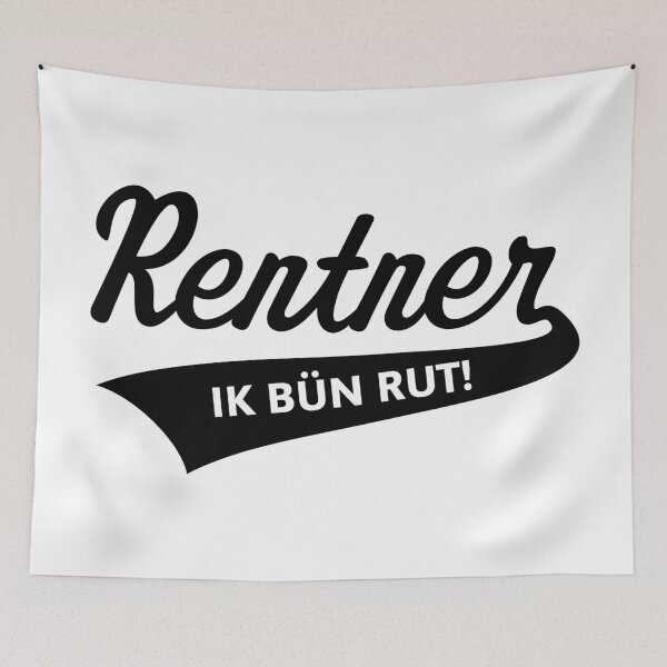 Item preview, Pensioners – Ik Bün Rut! (Low German / Plattdüütsch / Black) designed and sold by Roderix.