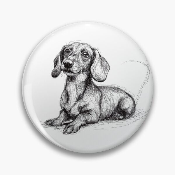 Item preview, Dachshund doggie sketch  designed and sold by Roxane Bay.