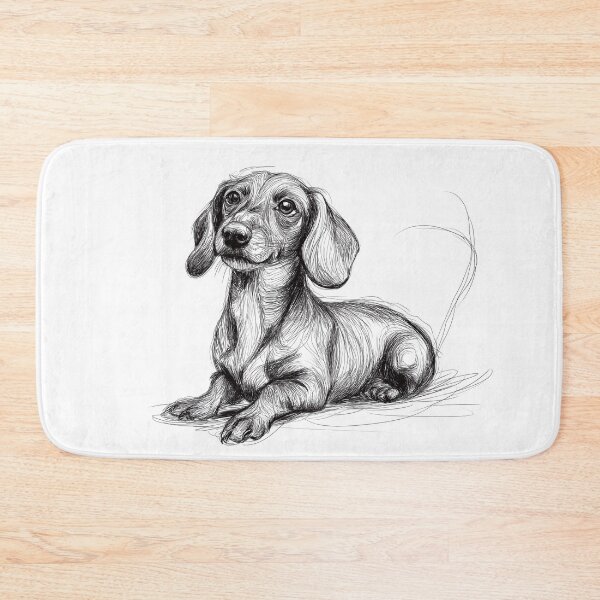 Item preview, Dachshund doggie sketch  designed and sold by Roxane Bay.