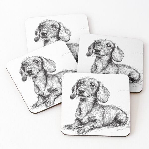 Item preview, Dachshund doggie sketch  designed and sold by Roxane Bay.