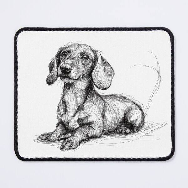 Item preview, Dachshund doggie sketch designed and sold by Roxane Bay.