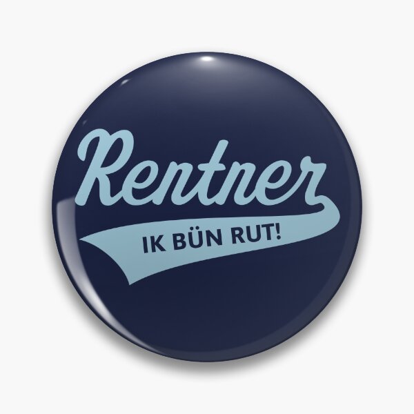 Item preview, Pensioners – Ik Bün Rut! (Low German / Plattdüütsch / Sky Blue) designed and sold by Roderix.