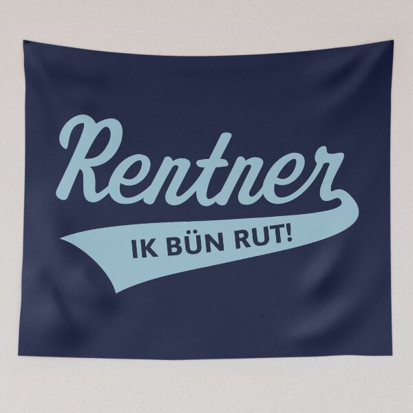 Item preview, Pensioners – Ik Bün Rut! (Low German / Plattdüütsch / Sky Blue) designed and sold by Roderix.