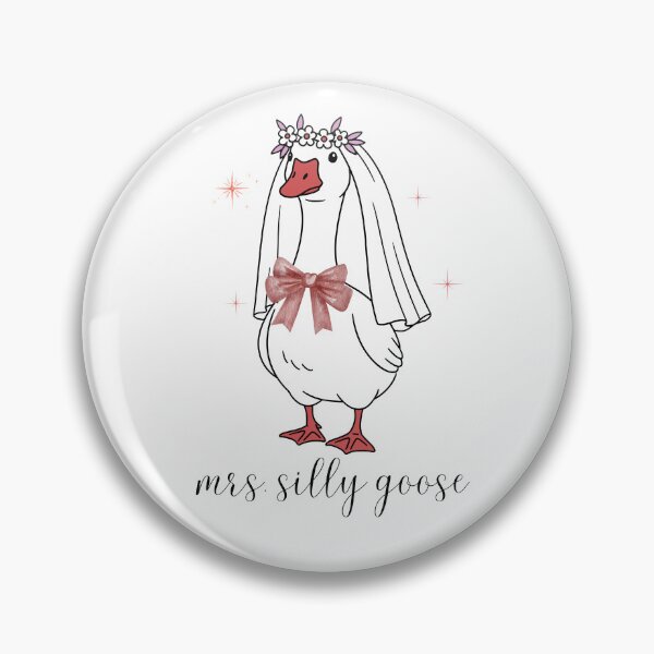 Item preview, Mrs. Silly Goose, Duck Meme, Cute Goose Graphic, Bride to be Quotes designed and sold by CCKimShop.