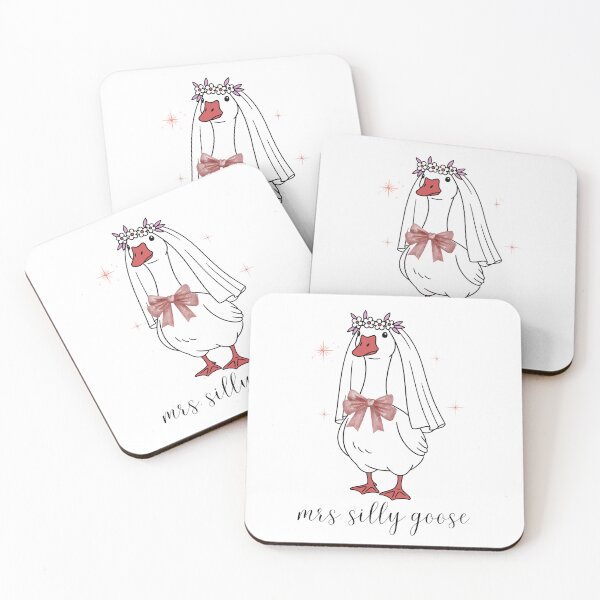 Item preview, Mrs. Silly Goose, Duck Meme, Cute Goose Graphic, Bride to be Quotes designed and sold by CCKimShop.