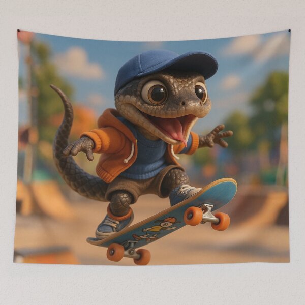 Item preview, Skater Wolf Snake designed and sold by Sillytoe.