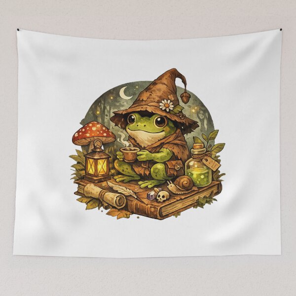Item preview, Cozy Goblin Frog Wizard designed and sold by VIBE CRAFT STUDIO.