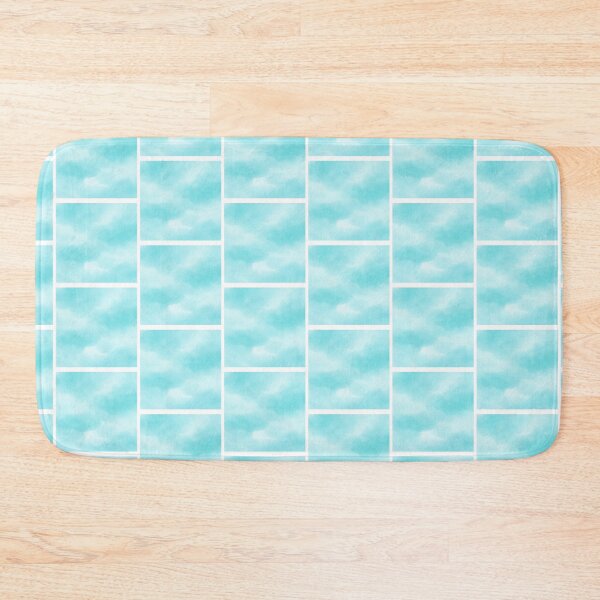 Item preview, Turquoise Watercolor Square designed and sold by Blink Art Studio.