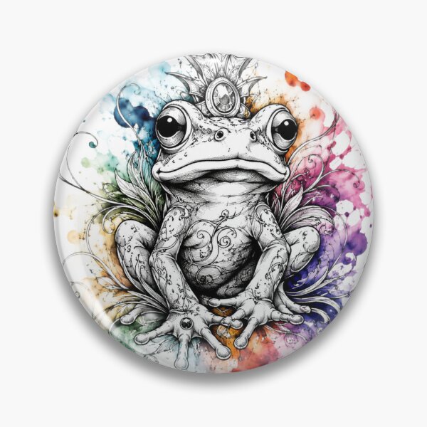 Item preview, Mystic Frog Watercolor Gothic Design designed and sold by MolinezjArt.