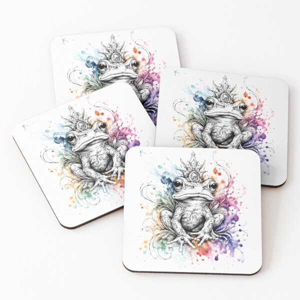Item preview, Mystic Frog Watercolor Gothic Design designed and sold by MolinezjArt.
