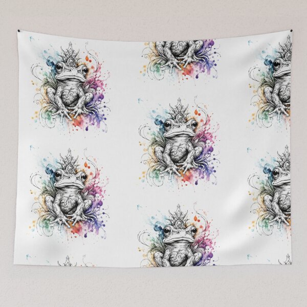 Item preview, Mystic Frog Watercolor Gothic Design designed and sold by MolinezjArt.