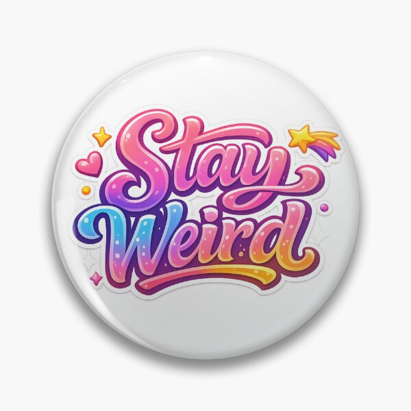 Item preview, Stay Weird - Colorful Typography Sticker Design designed and sold by JREEHBRAND.
