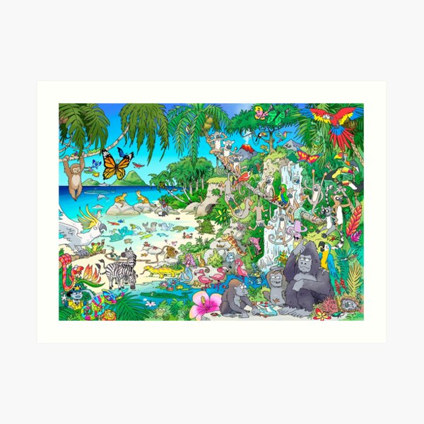Mermaid Island Art Print