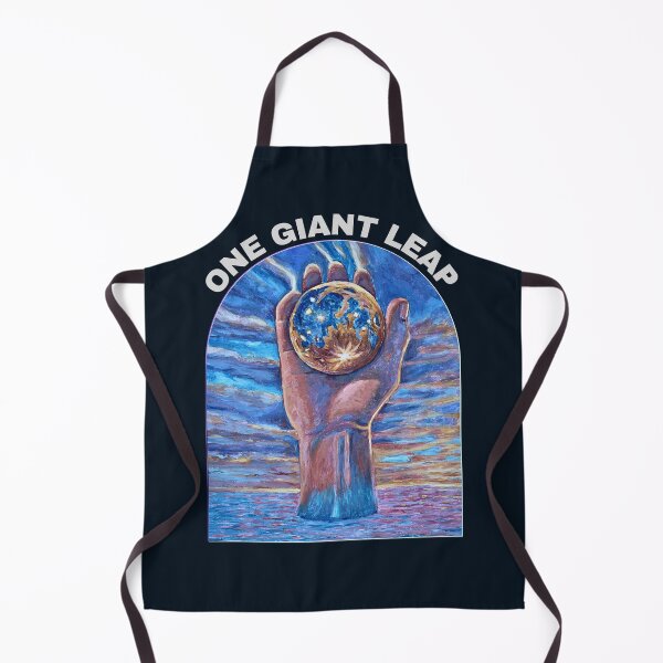 Item preview, One Giant Leap – Cosmic Hand and Moon Design (Light Text) designed and sold by RShirleyFineArt.