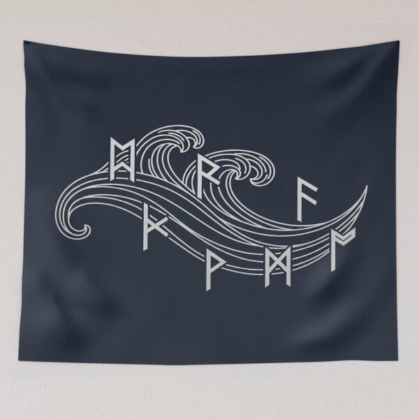 Item preview, Runic Waves – Ocean Flow Design designed and sold by Cristhian Almanza.