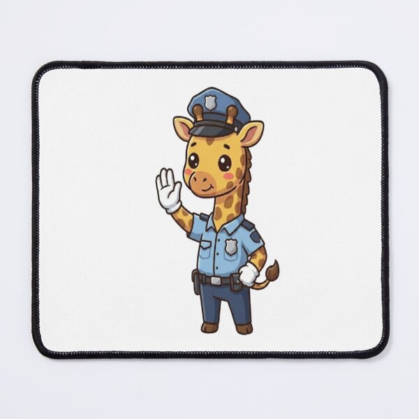 Item preview, Cute Giraffe Police Officer designed and sold by Ella_Sketch.