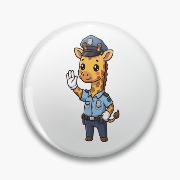 Item preview, Cute Giraffe Police Officer designed and sold by Ella_Sketch.