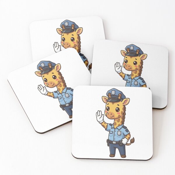 Item preview, Cute Giraffe Police Officer designed and sold by Ella_Sketch.
