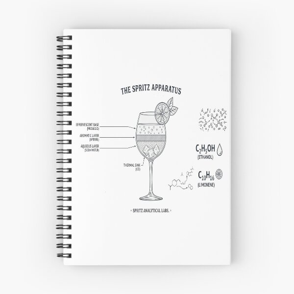 Item preview, The Spritz Apparatus - Technical Cocktail Blueprint & Mixology Schematic designed and sold by ClaussShop.
