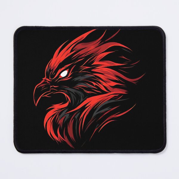 Item preview, Red Eagle Head in Flames Vector Mascot designed and sold by UrbanPrts.