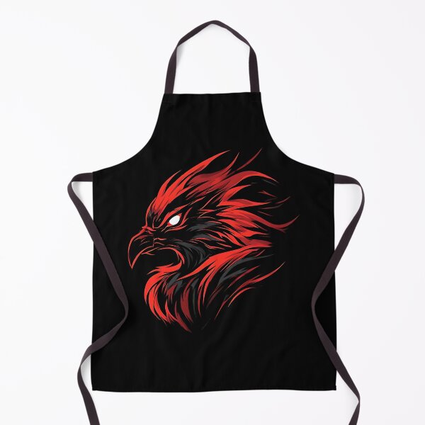 Item preview, Red Eagle Head in Flames Vector Mascot designed and sold by UrbanPrts.