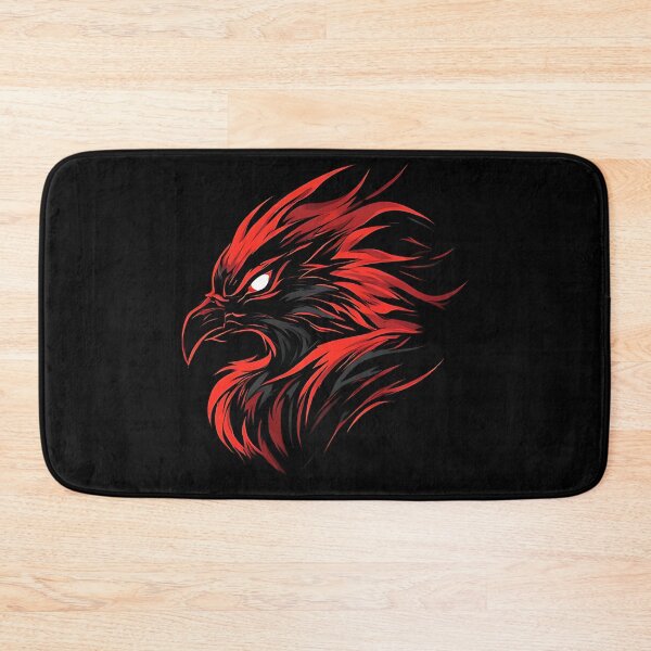 Item preview, Red Eagle Head in Flames Vector Mascot designed and sold by UrbanPrts.
