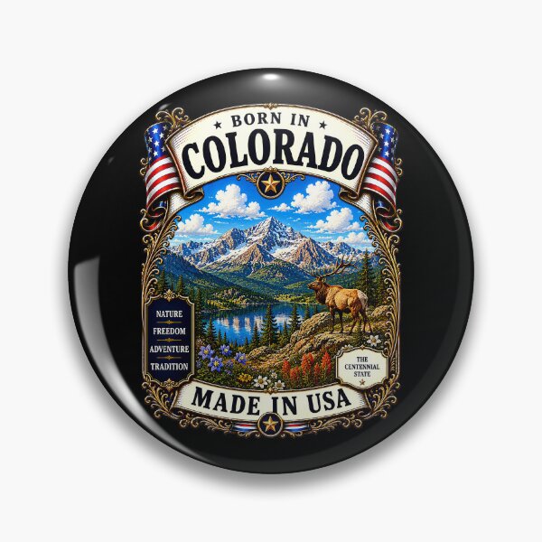 Item preview, Born in Colorado Patriotic Vintage Centennial State USA designed and sold by MarbenExclusiveWear.