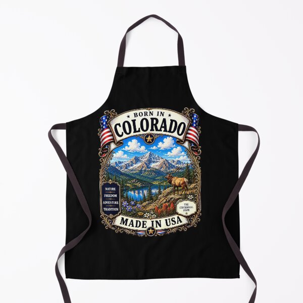 Item preview, Born in Colorado Patriotic Vintage Centennial State USA designed and sold by MarbenExclusiveWear.