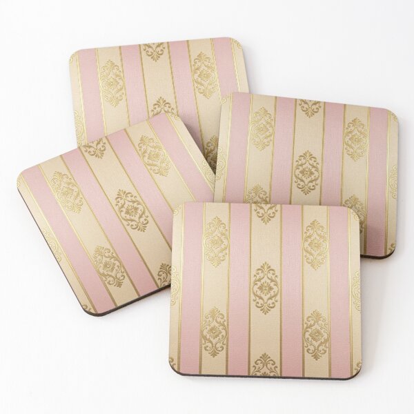 Item preview, Matte Pink & Gold Striped Baroque designed and sold by DesignsByPrnces.