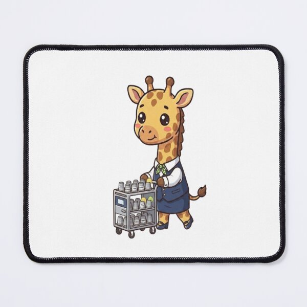 Item preview, Cute Giraffe Flight Attendant designed and sold by Ella_Sketch.