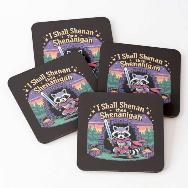 Item preview, I Shall Shenan Then Shenanigan Funny Raccoon Meme Design designed and sold by Redgiant87x.