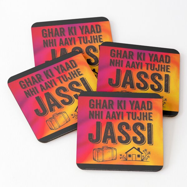 Item preview, Ghar Ki Yaad Nhi Aayi Tujhe Jassi Desi Meme T-Shirt designed and sold by FASHION-YAHAN.