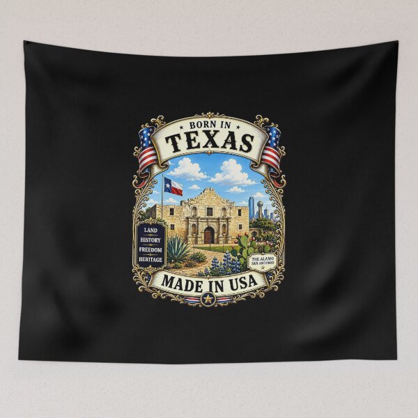 Item preview, Born in Texas Patriotic Vintage Lone Star State USA designed and sold by MarbenExclusiveWear.
