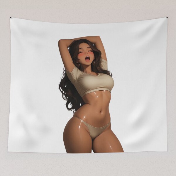 Item preview, Fantasy Anime Pinup Girls Fan Art stickers and prints designed and sold by Kyoot Prints.