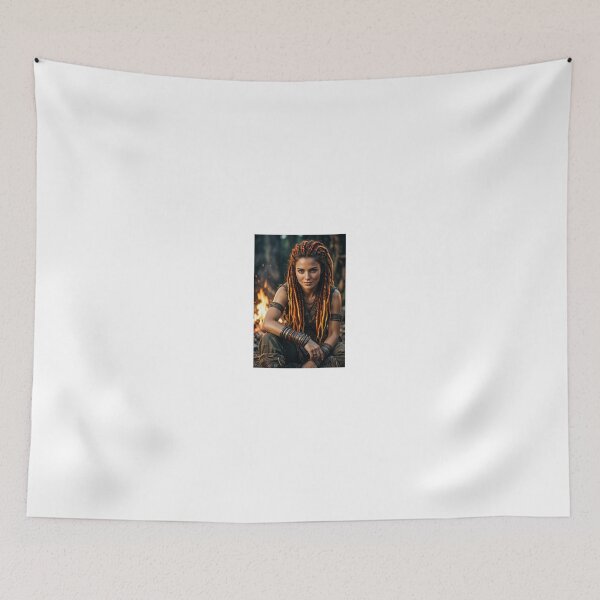 Item preview, Woman with Braided Hair by Campfire designed and sold by CathryneDelamort.