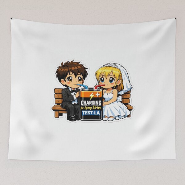 Item preview, EV Couple Wedding Sticker - Charging For Life designed and sold by sabarinath3421.