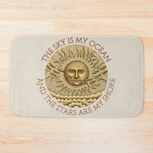 Item preview, Gold Celestial Sun and Fish – Inspirational Cosmic Design designed and sold by RShirleyFineArt.